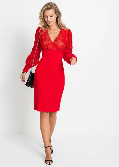 Abito con pizzo, bonprix