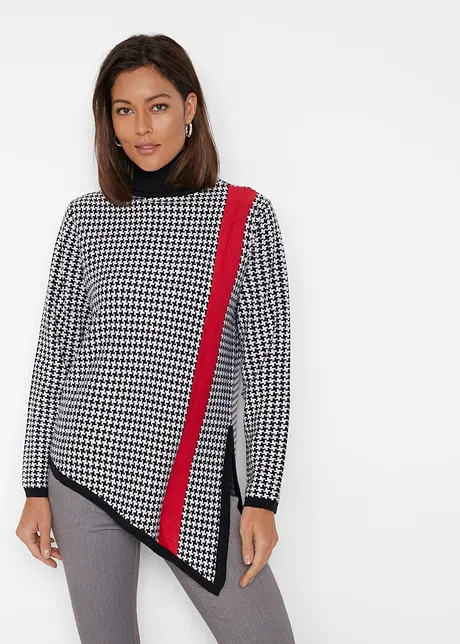 Maglione asimmetrico a collo alto, bpc selection