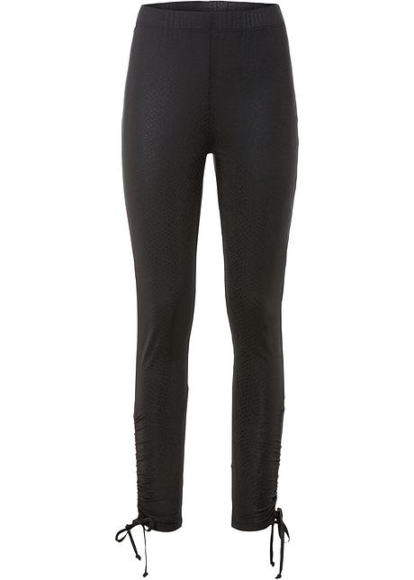 Leggings trendy con stampa - Nero pitonato, T.N.