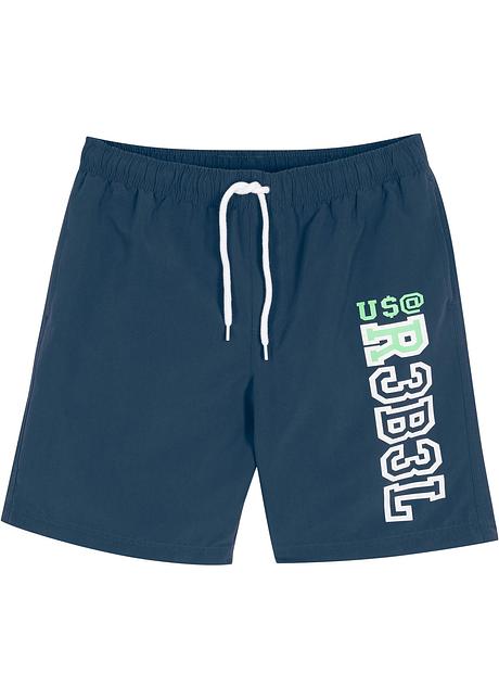Costume a pantaloncino corto - Blu scuro stampato