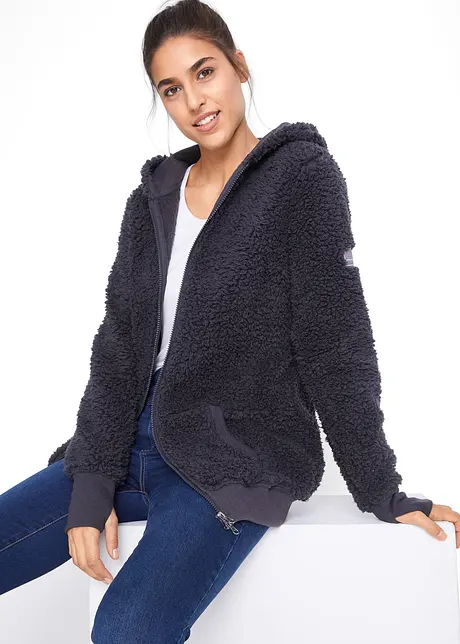 Giacca in pile teddy, bonprix