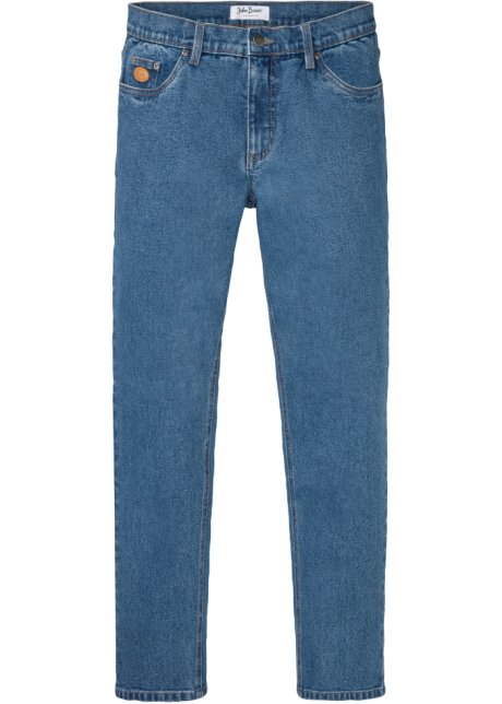 Bonprix Uomo Abbigliamento Pantaloni e jeans Jeans Jeans affosulati Jeans elasticizzati regular fit tapered Blu 