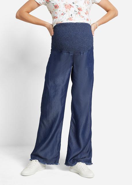 Jeans prémaman larghi e leggeri - Blu denim, T.N.