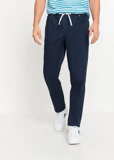 Pantaloni elasticizzati con elastico in vita regular fit straight, bonprix