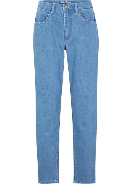 Jeans elasticizzati moderni mom fit in cotone biologico - Azzurro denim  used, T.N.