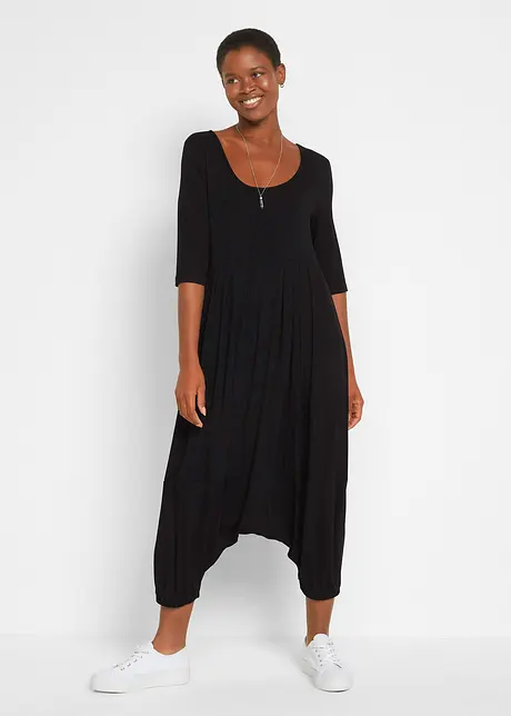 Tuta con pantaloni alla turca in viscosa, bonprix