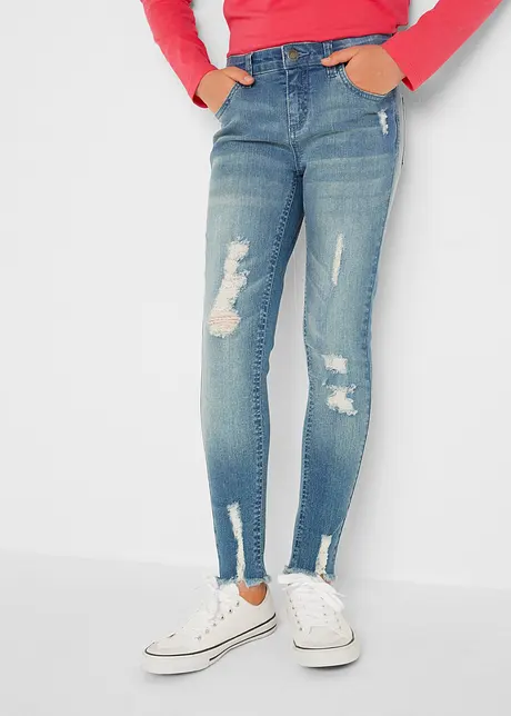 Jeans skinny effetto usato, bonprix