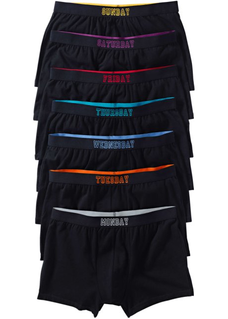 Bonprix Donna Abbigliamento Intimo Mutande Mutande Shorts Nero pacco da 3 Boxer larghi in viscosa 