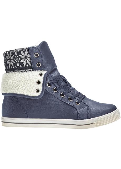 Per tutte le occasioni, le sneaker alte - Blu