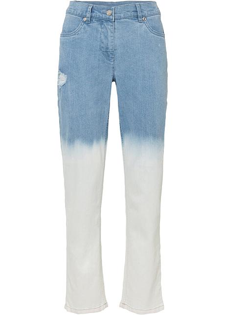 Jeans moderni dal design multicolore - Blu denim