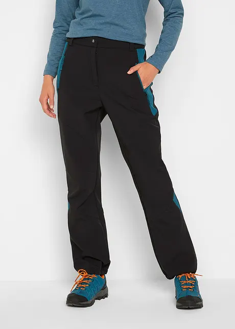 Pantaloni in softshell idrorepellenti, taglio diritto, bonprix