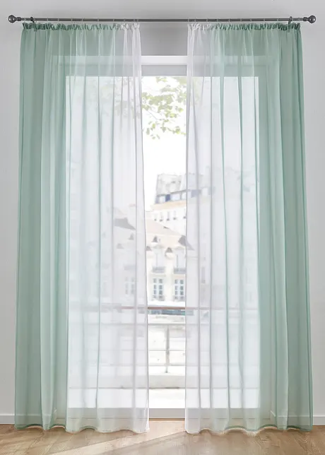 Tenda con poliestere riciclato e colori sfumati (pacco da 2), bonprix