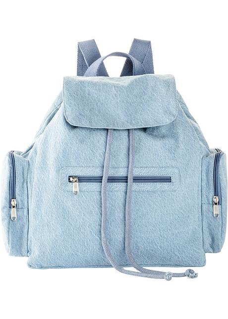 Zaino moderno in tessuto denim - Azzurro