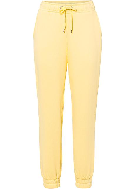 Pantaloni tuta casual con elastico - Giallino
