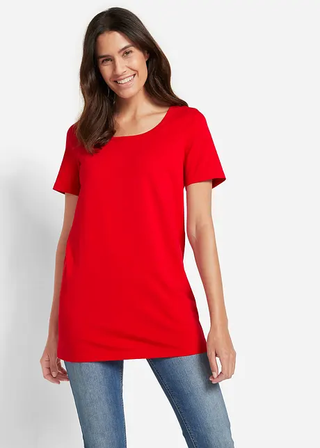 T-shirt lunga basic (pacco da 2), bonprix