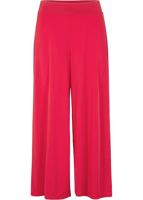 Pantaloni chic con gambe larghe - Rosso