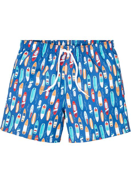 Pantaloncini da mare sportivi da uomo con tasche ai lati e bella fantasia -  Multicolore fantasia