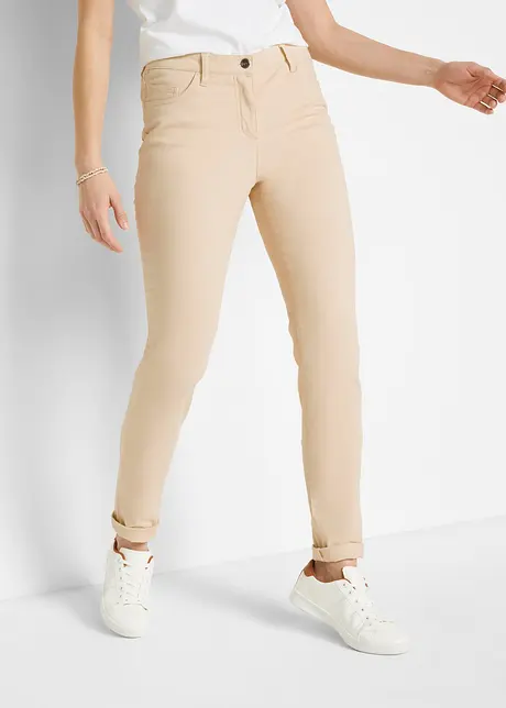 Pantaloni elasticizzati slim fit, bonprix