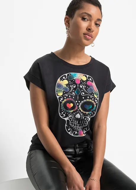 T-shirt in misto viscosa morbido, bonprix