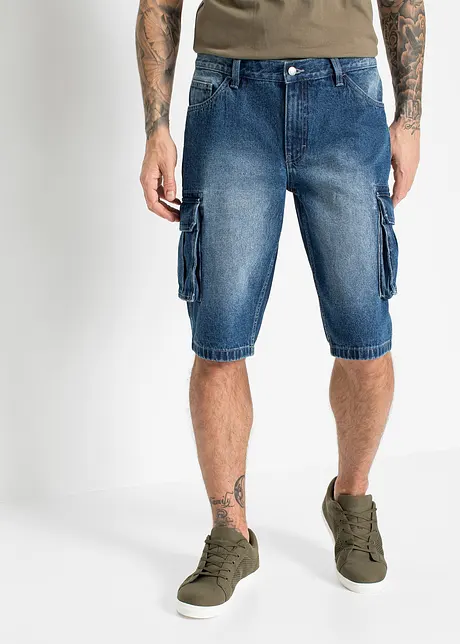 Bermuda cargo in jeans, relaxed fit, bonprix