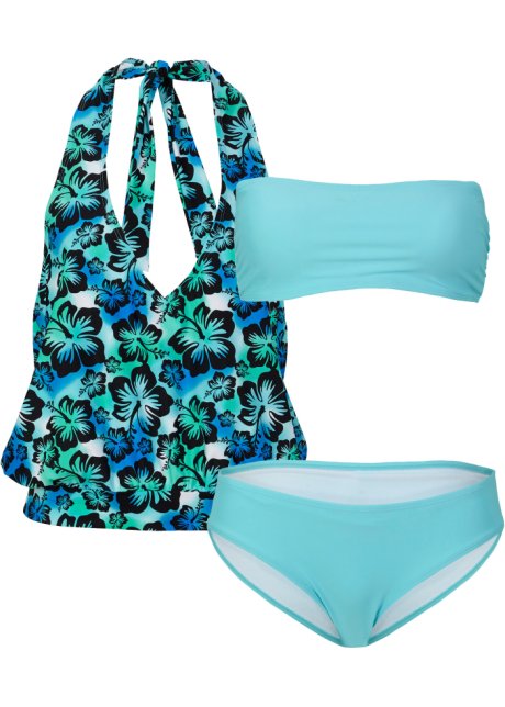 Verde Bonprix Donna Sport & Swimwear Costumi da bagno Tankini Tankini set 3 pezzi 