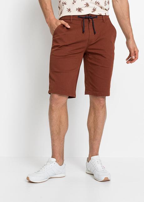 Bermuda chino con cerniera - Mogano