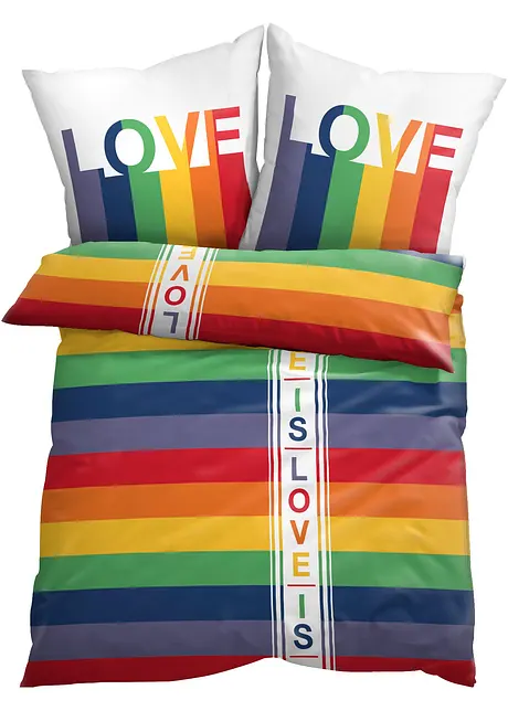 Biancheria da letto Pride con scritta, bonprix