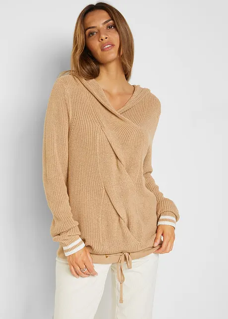 Maglione con cappuccio, bonprix