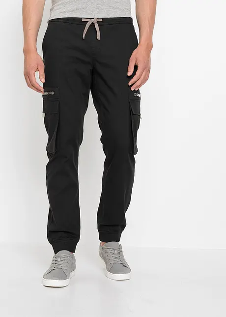 Pantaloni cargo con elastico in vita regular fit, bonprix