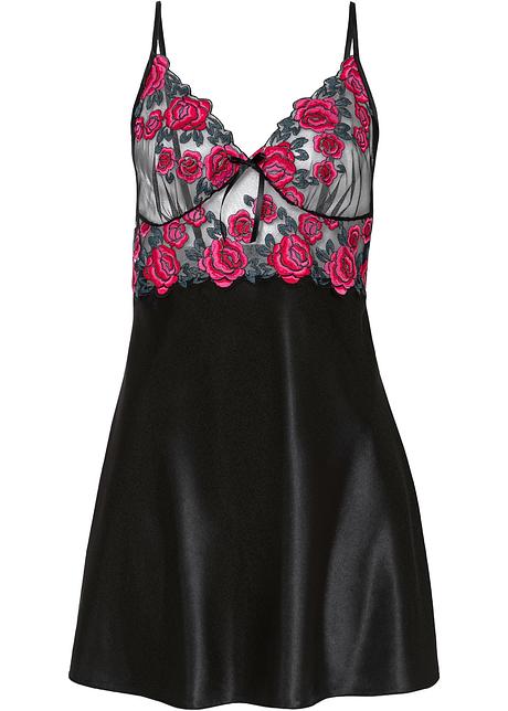 rosa Sottoveste in satin Bonprix Donna Abbigliamento Intimo Sottovesti 