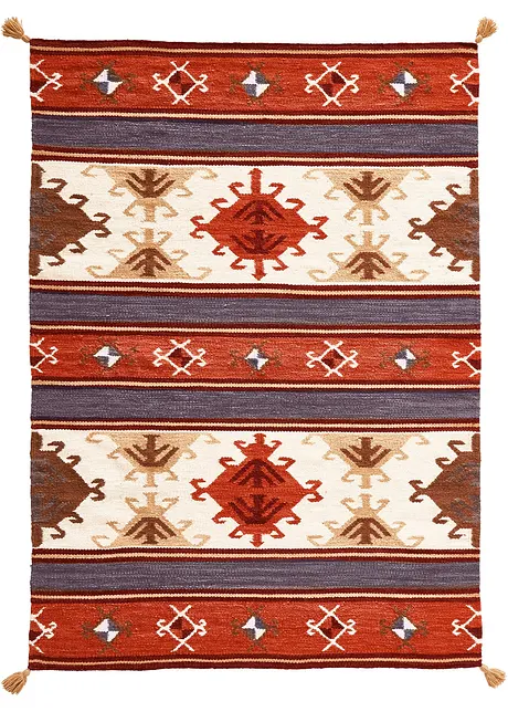 Tappeto kilim con nappe, bpc living bonprix collection