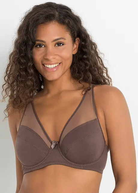 Reggiseno con ferretto e cotone (pacco da 2), bonprix