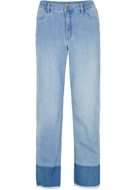 Jeans con dettaglio Web Farfetch Abbigliamento Pantaloni e jeans Jeans Jeans straight Blu 