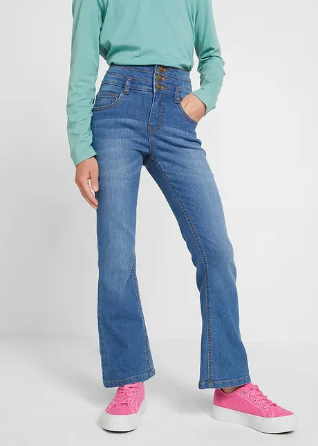 Jeans high waist, flared, bonprix