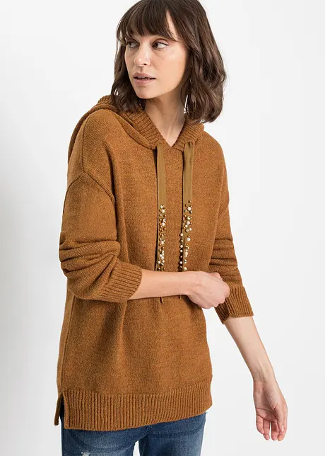 Maglione con cappuccio, bonprix