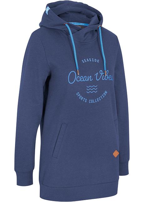 Blu Tutina in felpa di cotone biologico Bonprix Abbigliamento Maglioni e cardigan Felpe e hoodies Felpe 