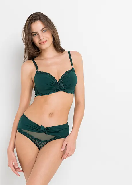 Reggiseno con coppe preformate, ferretto e poliammide riciclata, bonprix