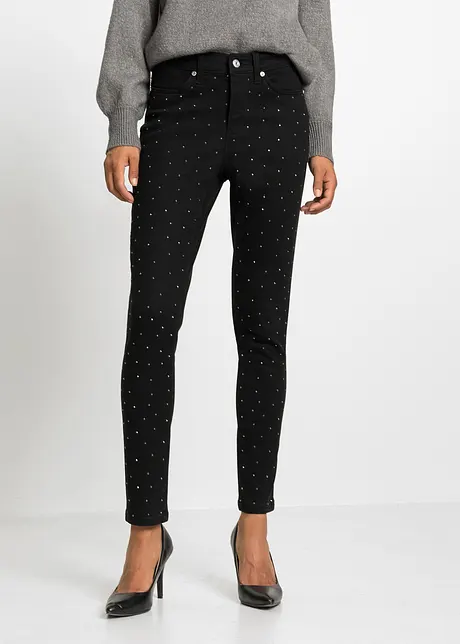 Jeans elasticizzati con strass, BODYFLIRT