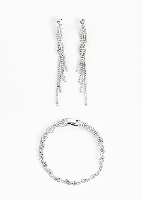 Bracciale e orecchini (set 3 pezzi), bpc bonprix collection