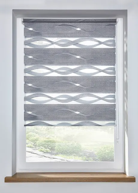 Tenda a rullo doppia jacquard bicolore, bonprix