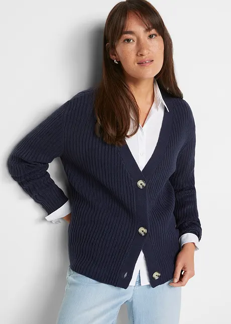 Cardigan a coste, bonprix