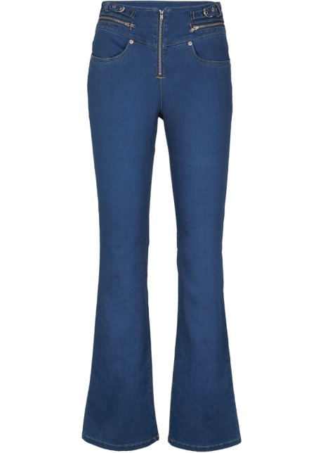 Blu Farfetch Abbigliamento Pantaloni e jeans Jeans Jeans straight Jeans Cookie elasticizzati 