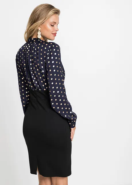 Abito a pois in taglia corta, BODYFLIRT boutique