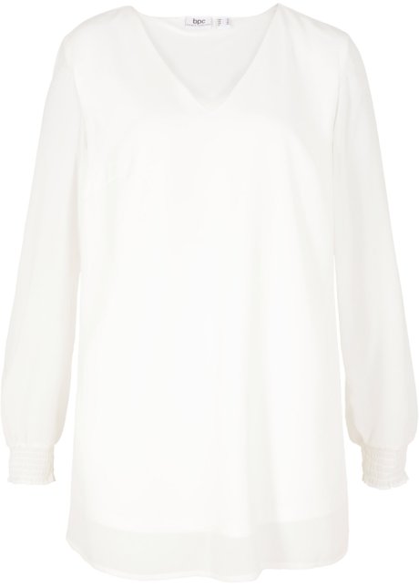 Tunica a maniche lunghe Farfetch Abbigliamento Bluse e tuniche Tuniche Bianco 