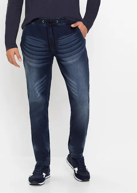 Jeans di felpa slim fit, straight, bonprix