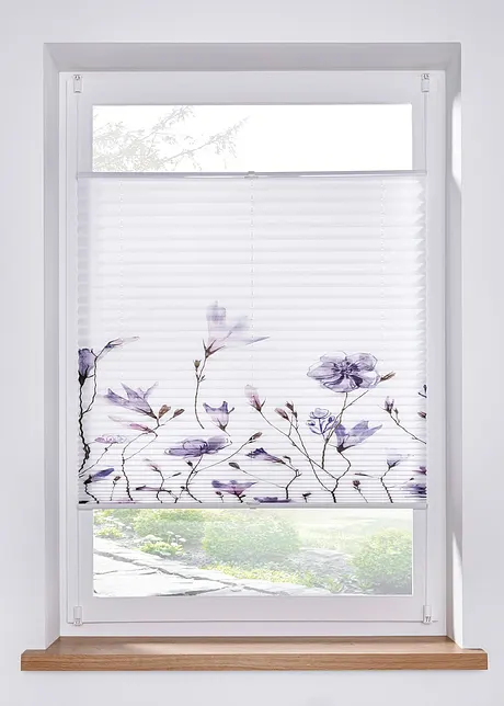 Tenda plissettata con fiori, bonprix