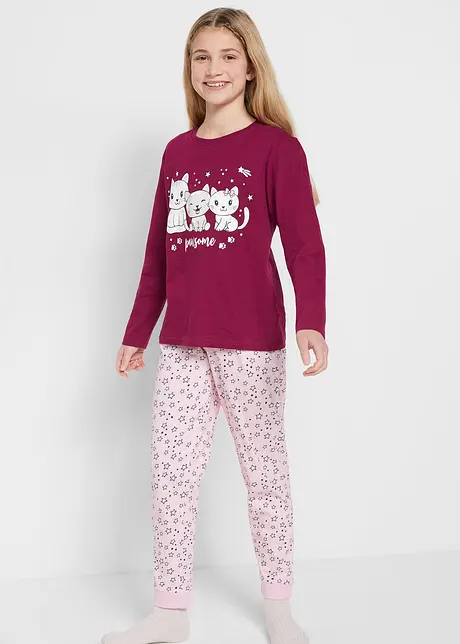 Pigiama in puro cotone  (set 2 pezzi), bonprix