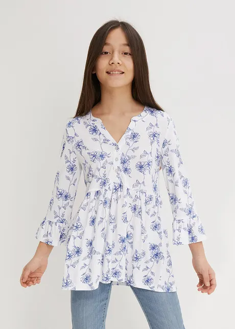 Maglia lunga in misto viscosa, bonprix