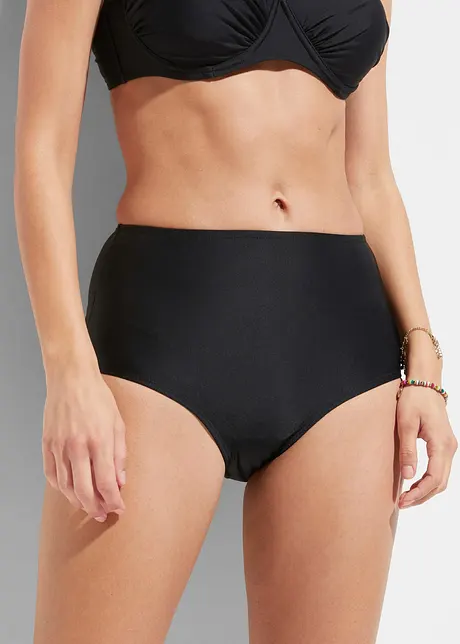 Slip per bikini a vita alta con effetto modellante leggero, bonprix