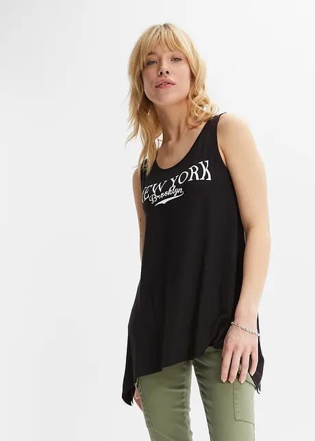 Top lungo con stampa, bonprix